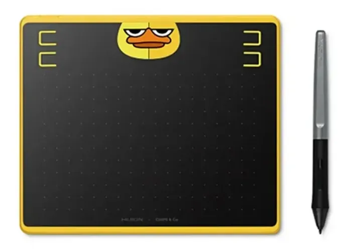 Mesa digitalizadora Huion Inspiroy HS64 HS64 amarelo