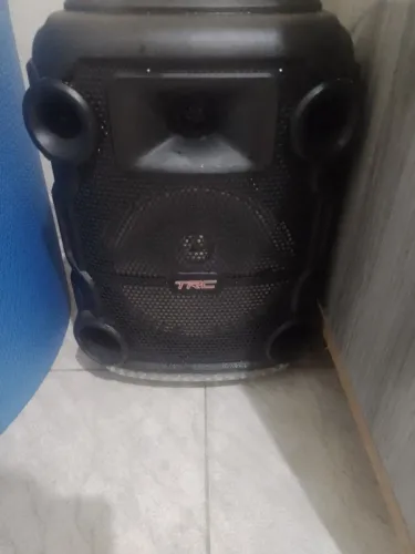 Caixa Som Amplificada 150wrms Bt Usb Led Microfone Trc X150