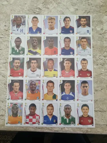 Figurinhas copa mundo 2014, kit atual.25 fig.