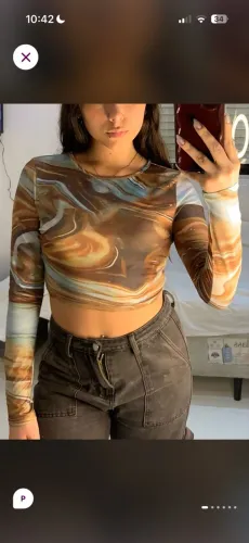 Cropped Manga longa