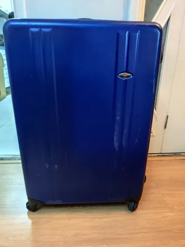 Mala Grande Zero Halliburton Original - 75 cm - Padrão 32 kg - Azul