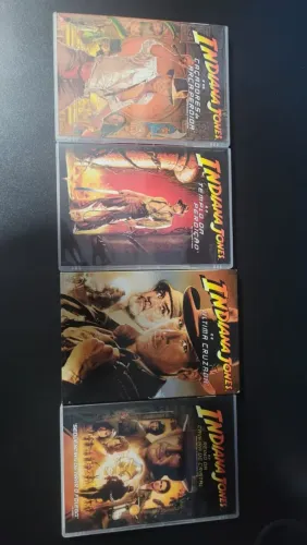Coleção DVDs Indiana Jones 4 Filmes Original Completo