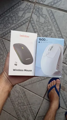 Mouse sem fio recarregável