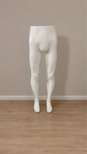 Manequim masculino meio corpo com pernas