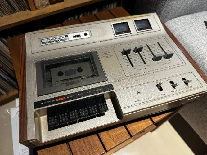 Tape Deck Toshiba PT-415 Cassete Japão 1973 No Estado