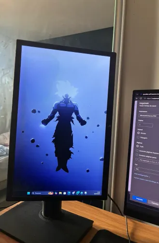Monitor 21? com base rotativa HD ideal para monitor vertical