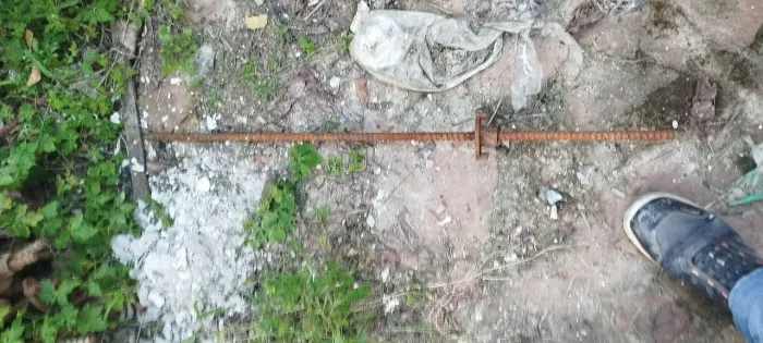 Agulha para estrutura de concreto