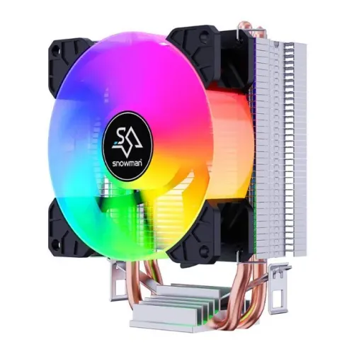 Cooler Para Processador Snowman MX2, Rainbow, 90mm, Preto