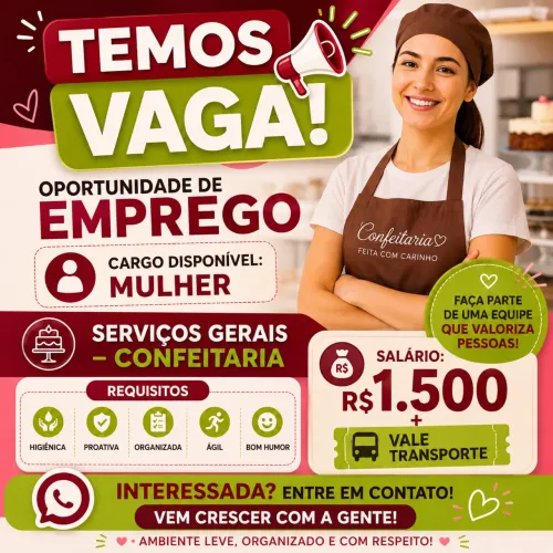 SERVIÇOS GERAIS - CONFEITARIA 