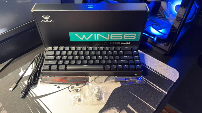 Teclado AULA WIN68 HE Standard | Hall Effect | Rapid Trigger | Novo