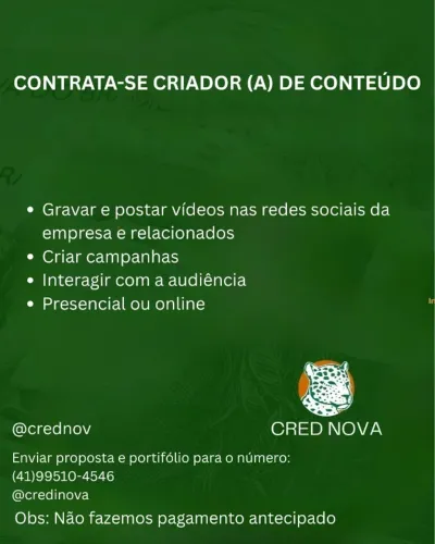 Contrata-se social media
