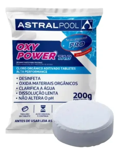 Cloro em Pastilha 200g para Piscina AstralPool - Novo a pronta entrega