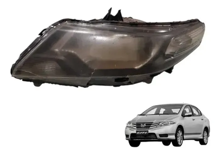 Farol Lado Esquerdo Honda City 2013 C/detalhes Esquerdo/motorista