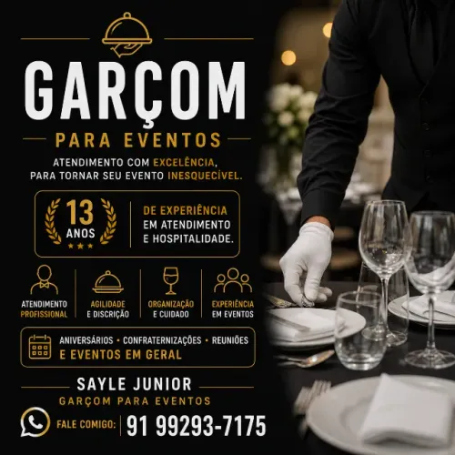 Garçom profissional