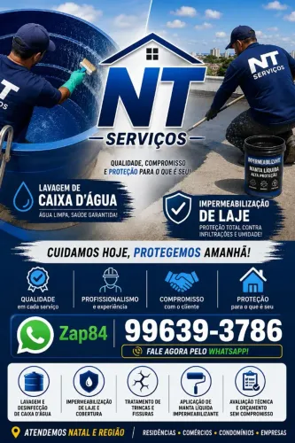 Serviços de lavagem e impermeabilização