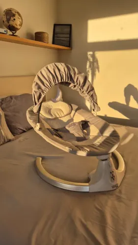 Cadeira de Descanso e Balanço Bebê Elétrica Fancy Maxi Baby