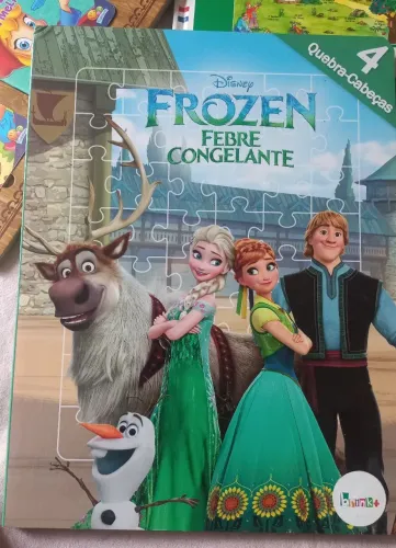 Livro quebra-cabeça Frozen