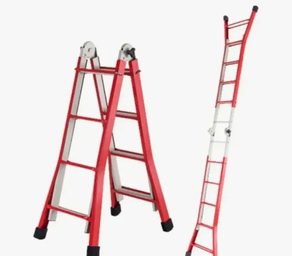 Escada Zeus aço carbono de 5 metros com prolongador