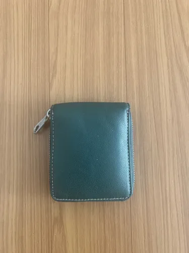 Carteira Couro Zara - Dark Green
