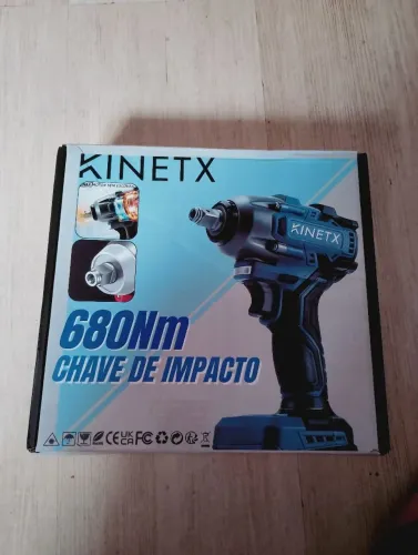 Kit parafusadeira e chave de impacto novas sem uso..