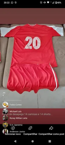 UNIFORME DE FUTEBOL
