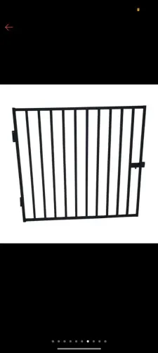 Vendo portão segurança grade / Metalon - Preto : C 115cm X A 85cm