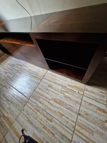 Rack de madeira maciça 215x50x60 