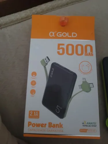 Carregador portátil 5000 miliamperes