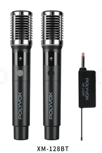 Par de Microfone Sem Fio Bluetooth XM-128BT