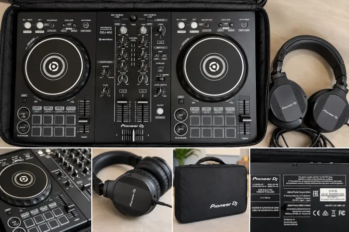 PIONEER DJ DDJ-400 + FONE PIONEER + CASE 