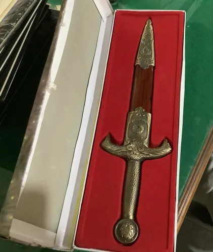Espada Adaga Medieval 50cm Ordem Templaria Rei Arthur