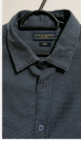 camisa social acostamento slim, tamanho m. *ótimo estado, praticamente nova*