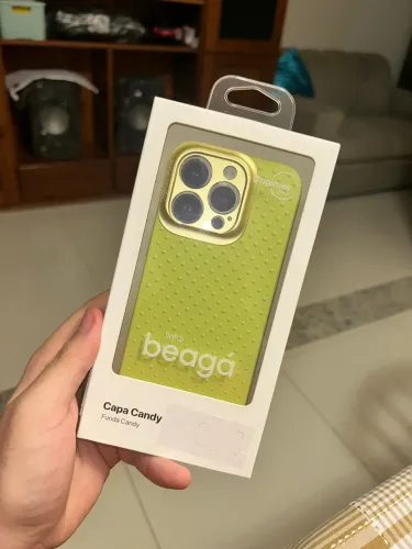 Capa Iphone 15 Pro Candy Verde Menta - Original IPlace
