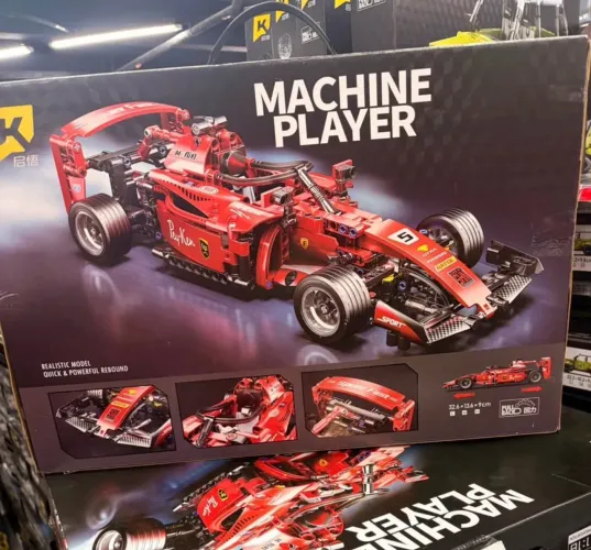 Carro Corrida Rc F1 455 Peças Blocos Compatível Lego