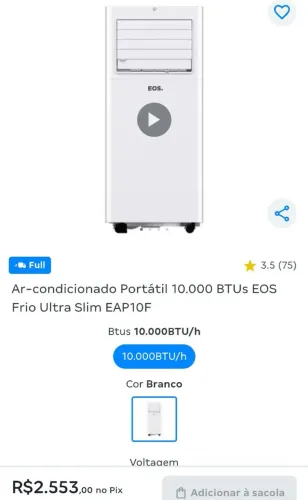 Ar condicionado portátil 
