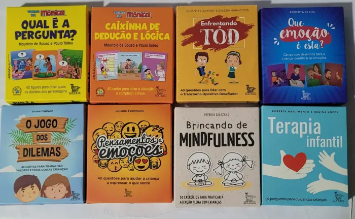 Baralhos para Terapia Infantil 50 cada baralho