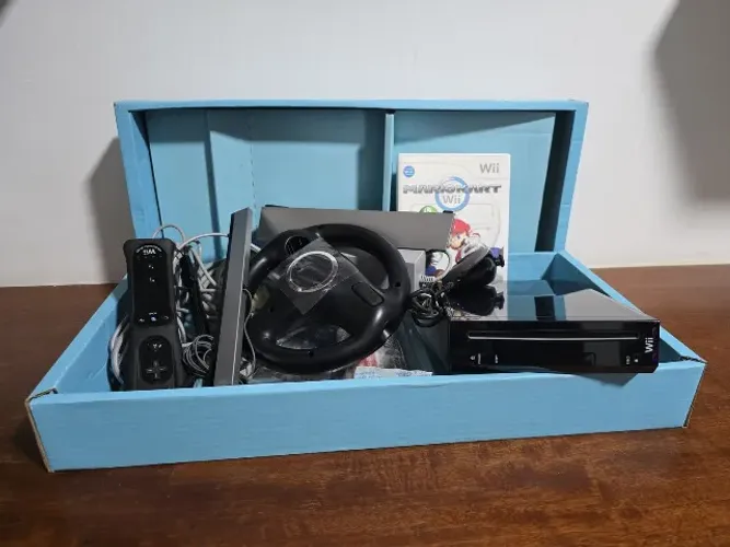 Nintendo Wii Mario Kart com sensorbar Original