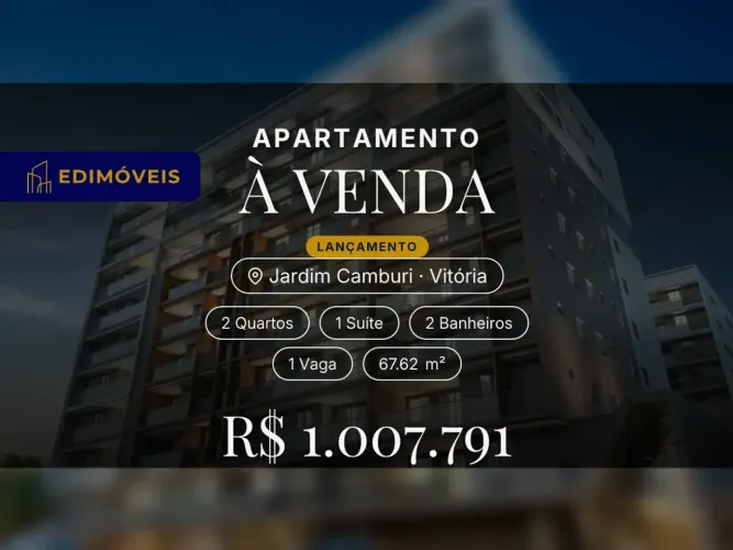 Linda suíte em apartamento no coração de Jardim Camburi - venha conhecer!