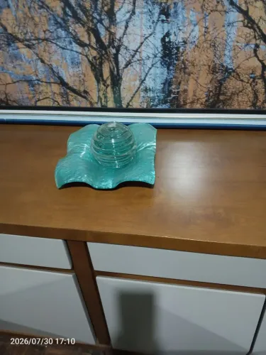 Peça decorativa prato e bola