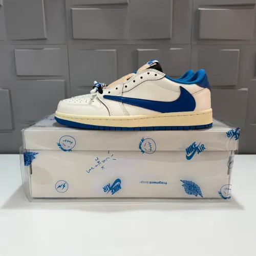 Air Jordan 1 Low Travis Scott x Fragment Sail Military Blue 39