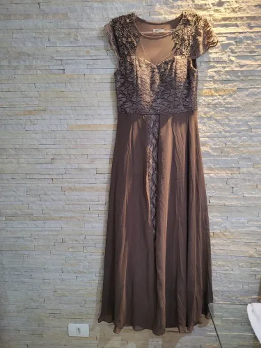 Vestido de festa renda com voal G