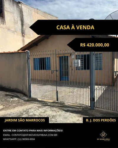 CASA À VENDA EM BOM JESUS DOS PERDÕES<br>