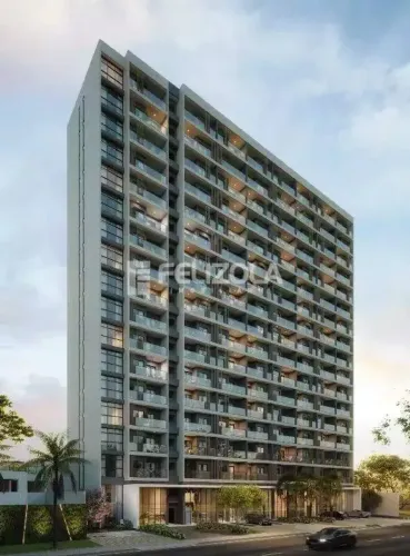 Último apartamento quarto e sala frente praça à venda no Concept Jardins