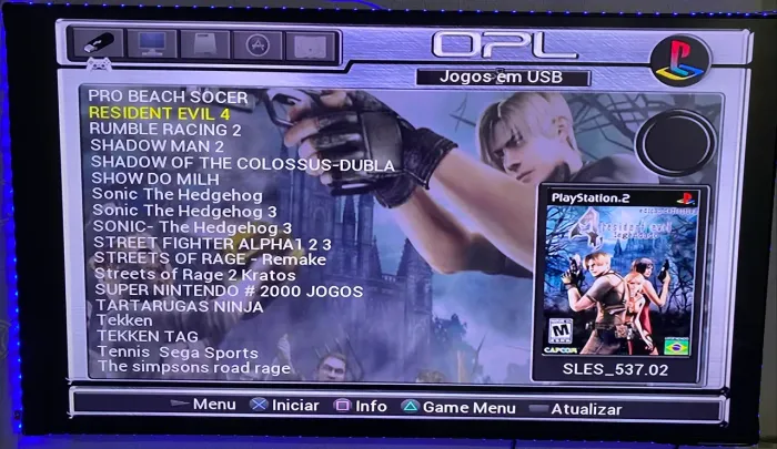 PS2 com 100 jogos 2 controles (Entrega grátis)