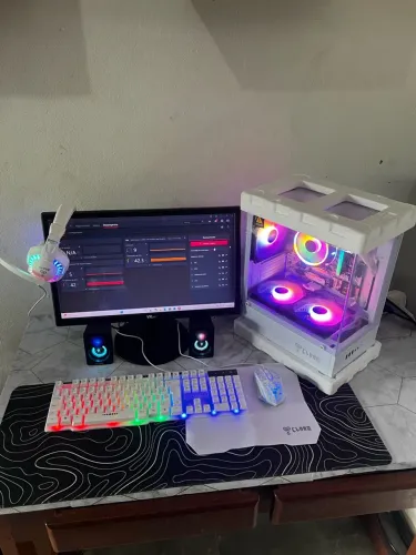 PC GAMER COMPLETO RYZEN 5 5600G, 16GB DDR4, NVME 512GB, MONITOR, TECLADO E MOUSE.