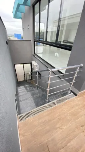 Guarda corpo em alumínio preto branco ou brilhante 