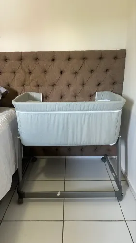 Berço Cosco Co-Bed Pluggy Cinza