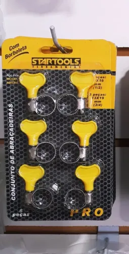 Kit Conjunto de Abraçadeiras Borboleta 6 Pçs - Entrega Grátis