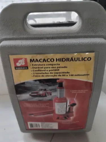 macaco hidráulico estrutura 2 toneladas na caixa sem usar 