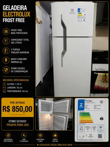 Geladeira eletrolux 2 portas